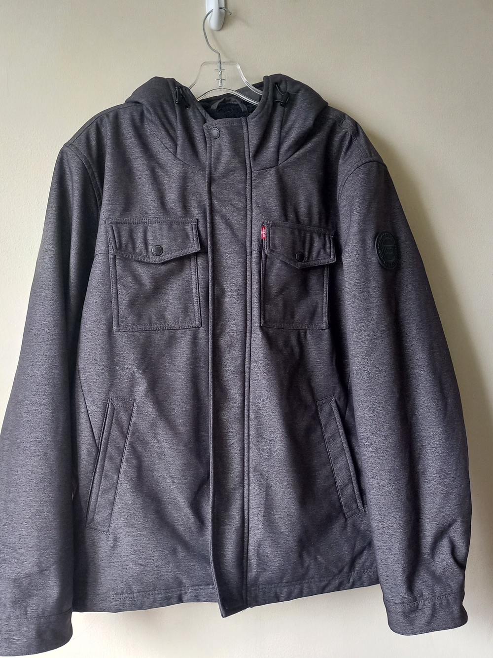 Levi Strauss & Co. Soft Shell Sherpa-Lined Charchoal Gray Jacket